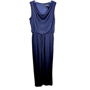 Enfocus studio Jumpsuit sz 12 Navy Bust40"Waist 28" unstretched.See Description